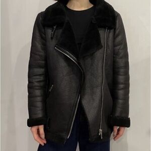 Zara Black moto Jacket